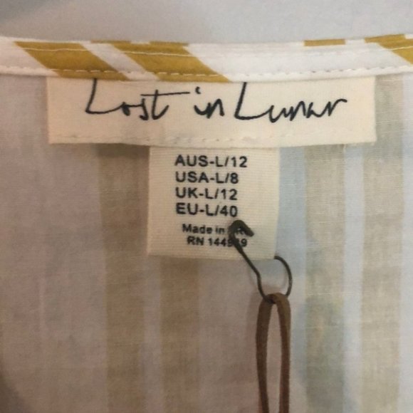 Lost in Lunar Pina Colada Romper Yellow Stripe - Picture 7 of 11